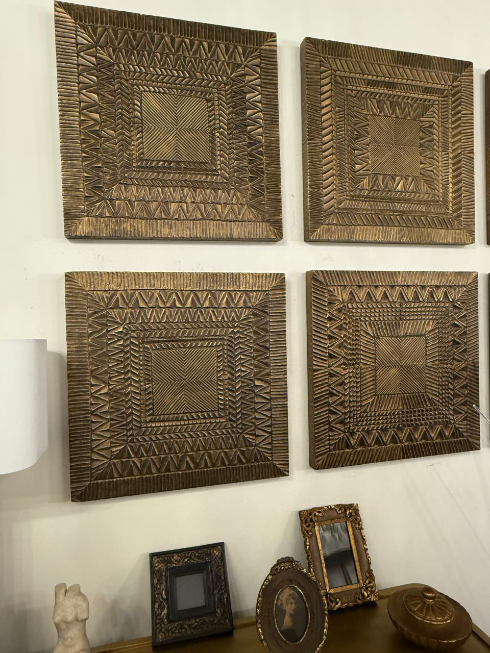 Панно декоративное "Square Brass" (С)