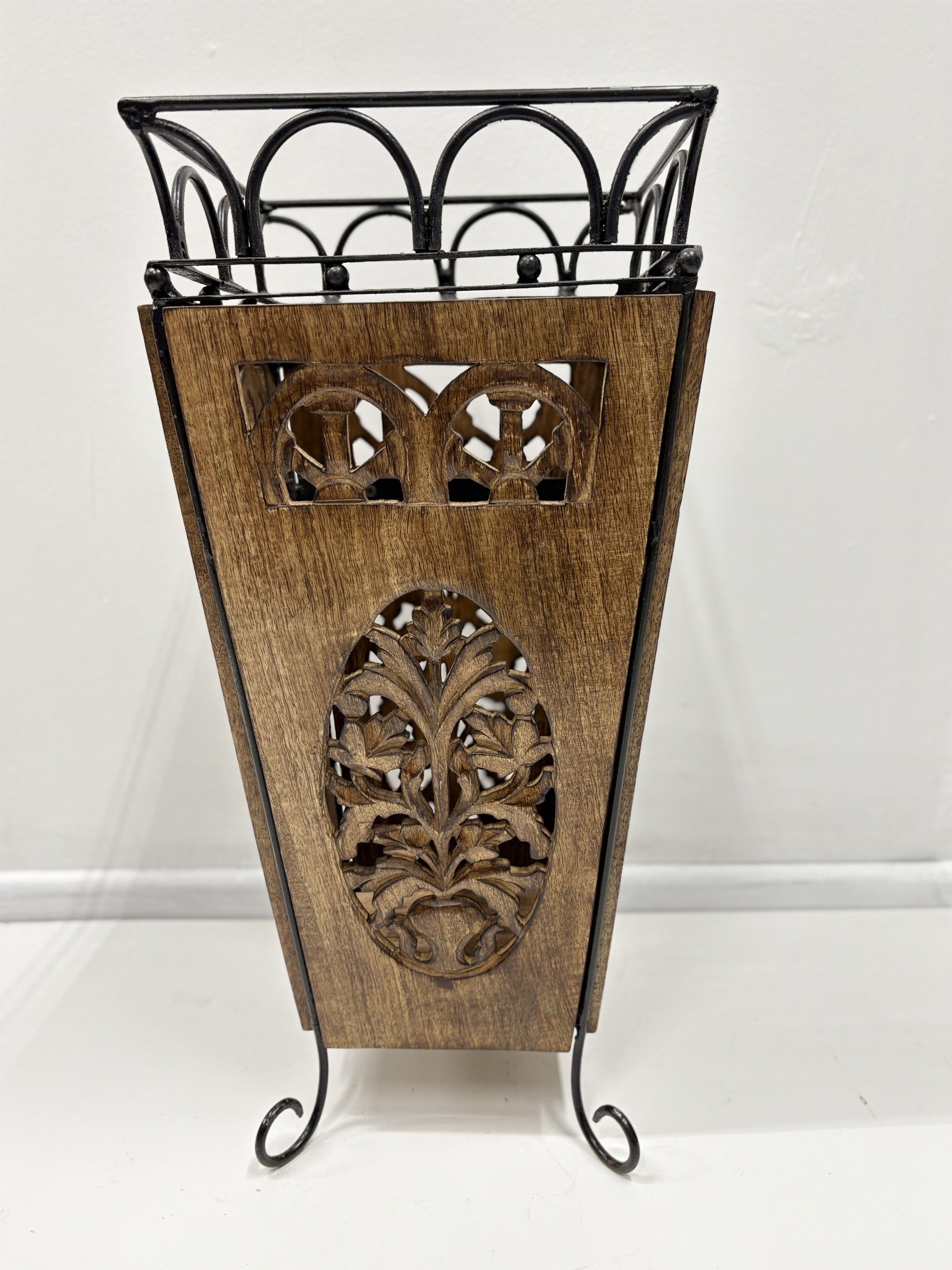 Подставка для зонтов резная, дерево манго, 25×25×54 см Подставка для зонтов резная, дерево манго, 25×25×54 см