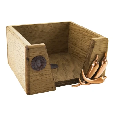 Подставка  под салфетки "Овощи" медная черненая