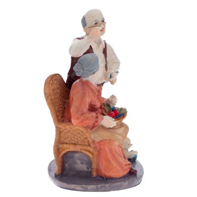 Фигурка декоративная "Бабушка с дедушкой", L14,5 W11,5 H20,5 см