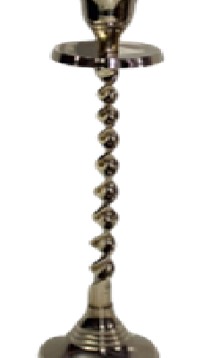 Подсвечник латунь резная полированная