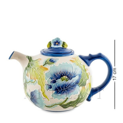 BS-247 Заварочный чайник "Голубые маки"
