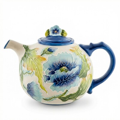 BS-247 Заварочный чайник "Голубые маки"