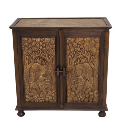 Комод 2-е дверцы "Слоны" h80 L80 w42,5см Комод 2-е дверцы "Слоны" h80 L80 w42,5см