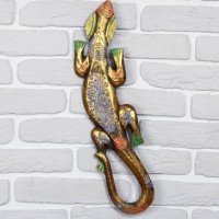 Декоративное панно "Золотистый Геккон" 