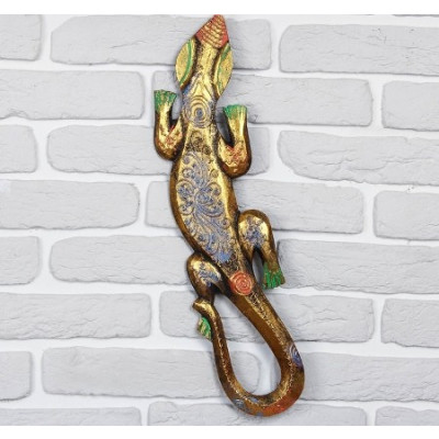 Декоративное панно "Золотистый Геккон" 