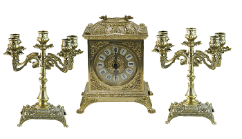 Каминные часы с канделябрами "Адриан"