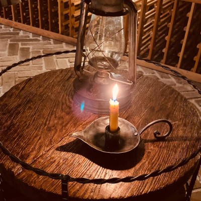 Настольный подсвечник "Листок"