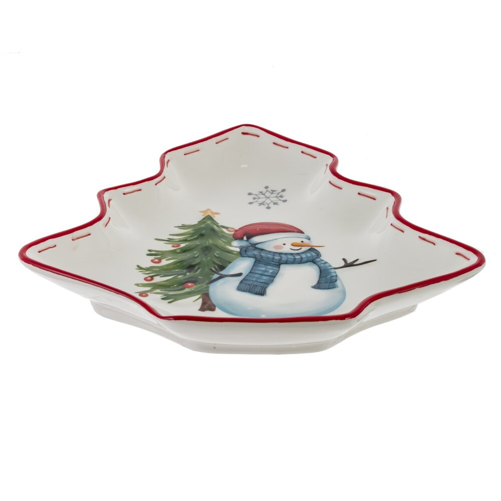 Блюдо "Веселый Новый год", L25 W24,5 H3 см