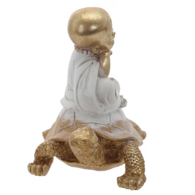 Фигурка декоративная "Будда на черепахе", L16 W11,5 H16 см