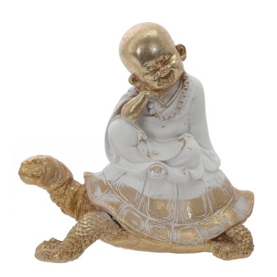 Фигурка декоративная "Будда на черепахе", L16 W11,5 H16 см