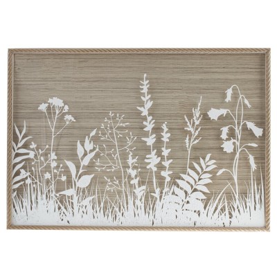 Панно "Белые цветы" L81 W4 H56 см