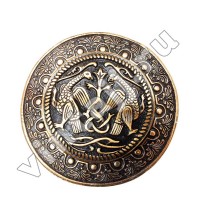 Фибула "Ястребы у Древа Жизни"
