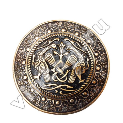 Фибула "Ястребы у Древа Жизни"