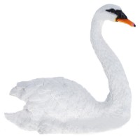 Декоративная садовая фигурка "Белый лебедь"