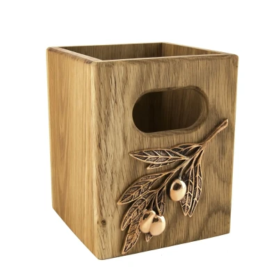 Подставка  под столовые приборы "Оливки" медная черненая