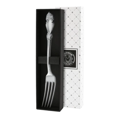 Вилка столовая "Серебряная роза" посеребренная с чернением УЦЕНЕННЫЙ ТОВАР