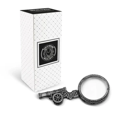 Лупа "Царь-пушка" посеребренная с чернением