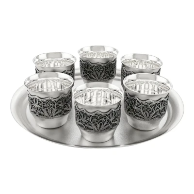 Винный набор №33 из мельхиора с посеребрением