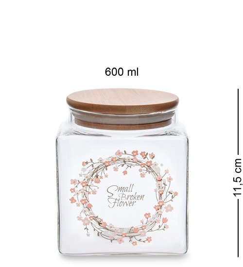 GS- 17/2 Банка для сыпучих "Цветочное очарование" 600мл