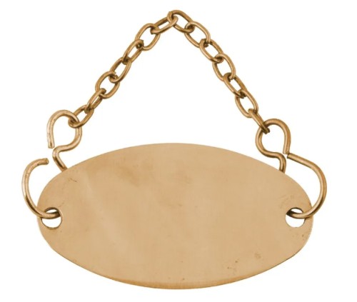 Табличка для бутылки "Блеск золота"