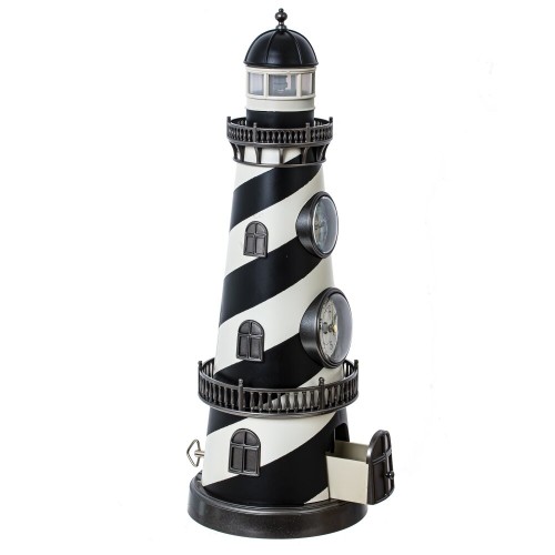 Часы настольные декоративные, L13,5 W13,5 H38 см, (музыка, подсветка, 5xАА не прилаг.)