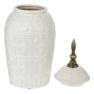 Ваза с крышкой, L15 W15 H27,2 см