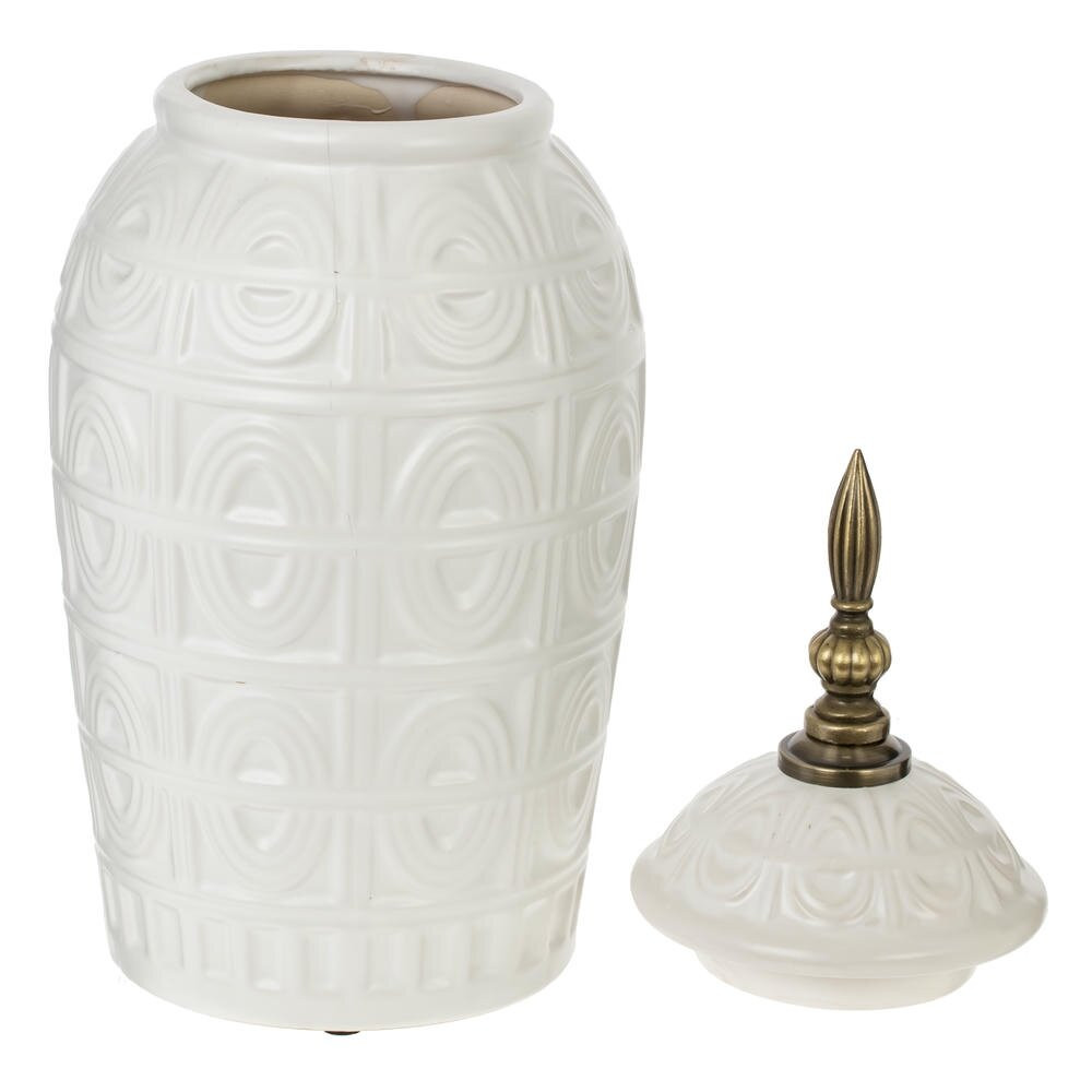 Ваза с крышкой, L15 W15 H27,2 см