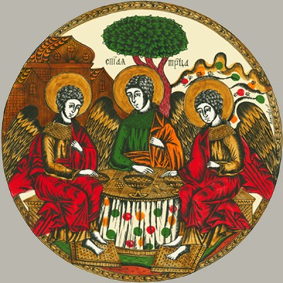 Декоративная тарелка "Троица"