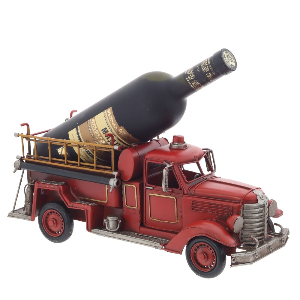 Подставка для бутылки "Пожарная машина", L35 W13,5 H15 см