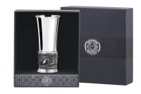 Рюмка "Утка" посеребренная полированная с чернением