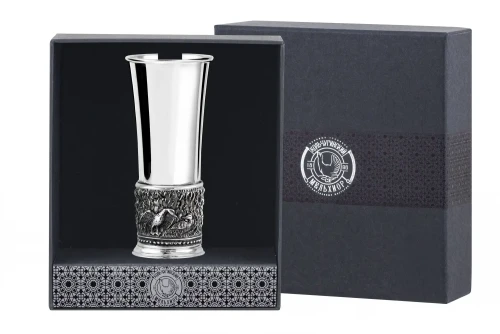 Рюмка "Утка" посеребренная полированная с чернением Рюмка "Утка" посеребренная полированная с чернением