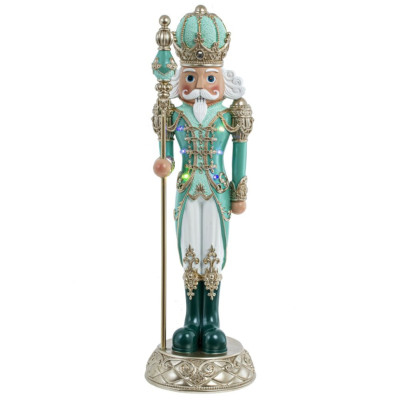Фигурка декоративная "Щелкунчик" с подсветкой, L15 W15 H50 см, AAA 2 шт. не прилаг