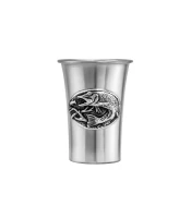 Стопка "Щука" посеребренная полиров. с черн.