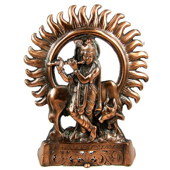 Статуэтка Кришна 27см силумин