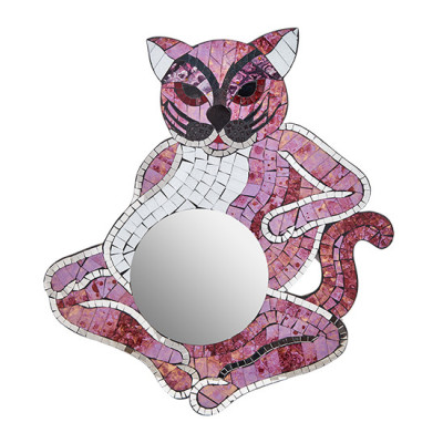 48-002-03 Панно "Кот" (мозаика, о.Бали)