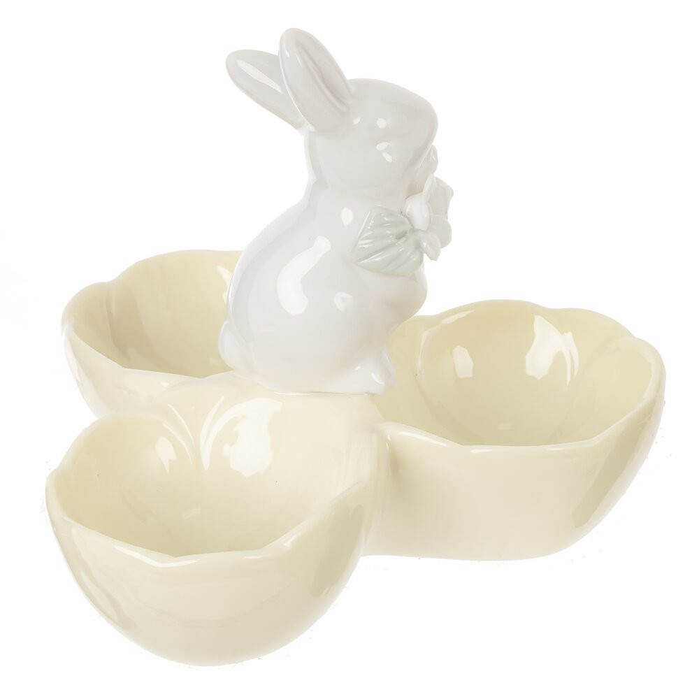 Подставка для 3-х яиц "Заяц", L10,5 W10,5 H9,5 см