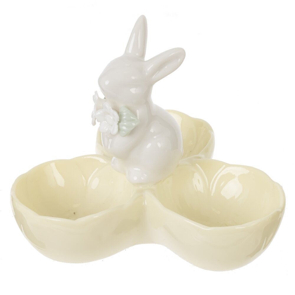 Подставка для 3-х яиц "Заяц", L10,5 W10,5 H9,5 см
