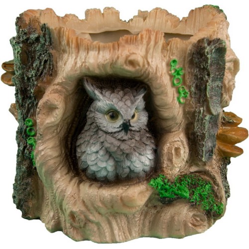 Кашпо декоративное "Пенек с филином" Кашпо декоративное "Пенек с филином"