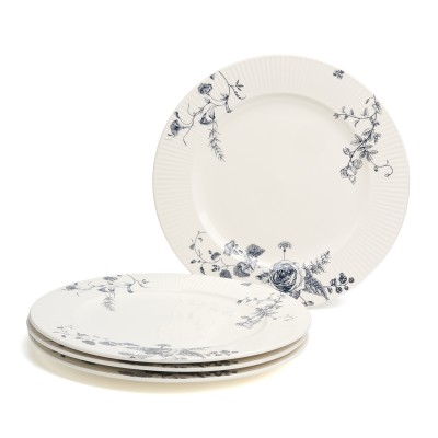 Набор обеденных тарелок из 4-х штук "BLUE GARDEN" 27 см.