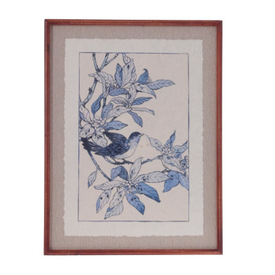 Панно "Синяя птица" L37 W3 H49 см