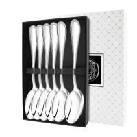 Набор столовой ложки "Капелька"  посеребренный