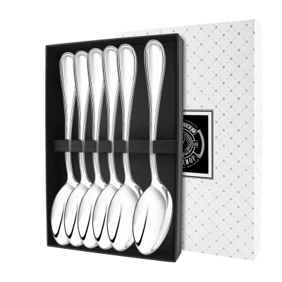 Набор столовой ложки "Капелька"  посеребренный