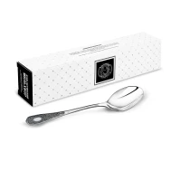 Ложка столовая №1 посеребренная с чернью