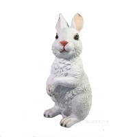 Декоративная садовая фигурка "Ушастый заяц" 8*10*35см