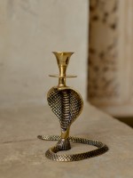 Подсвечник латунь резная антик h-13 см