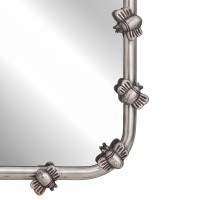 Зеркало настенное в латунной раме "Пчёлы" посеребрение