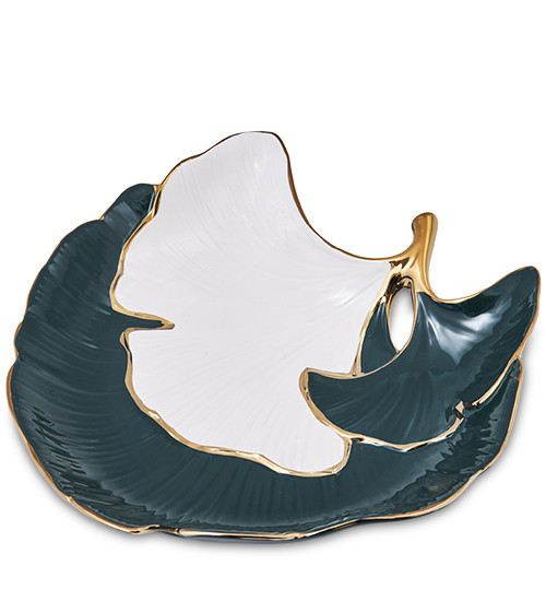 OS-143/1 Декоративное блюдо Коллекция "Листья"