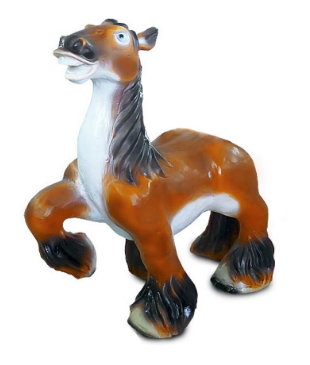 Декоративная садовая фигурка "Игривая лошадь"