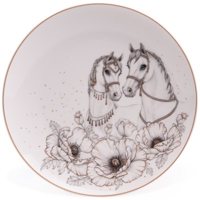 Тарелка закусочная "Лошади" 20,5 см